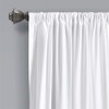 Lush Decor, White Allison Ruffle Curtains Window Panel Set for