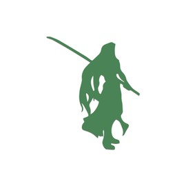 Dissidia Sephiroth Silhouette Sticker Vinyl Decal Notebook Car Window Laptop 3.25" x 4" (Green)