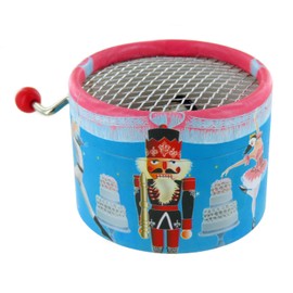 Round Music Box/Music Box with Hand Crank Made of Cardboard - The Nutcracker (P. I. Tchaïkovski)