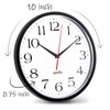 HIPPIH 2 Pack Silent Wall Clock, 10 Inch Non Ticking