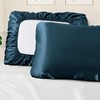 Manyshofu Satin Pillowcases for Hair Protection - 1Pcs Navy Blue
