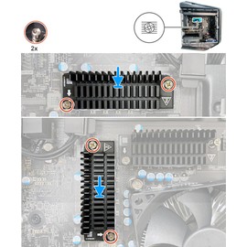 Deal4GO 1x VR Heatsink Voltage Regulator VRM Thermal 6F5D4 06F5D4 Replacement for Dell Alienware Aurora R15 R16 XPS 8960 Tower