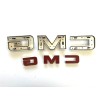 Auto GMC 2PCS Set Front Rear Chrome Black GMC Emblems