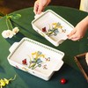 ONCCI In-Glaze Ceramic Baking Dish Set of 2 - Rectangular