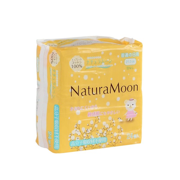 OS-N Natural Moon Sanitary Napkins (Regular Day), Pack of 24