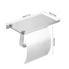 Bathroom Wall Mounted Stainless Steel Toilet Roll Paper Rack Tissue
