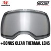EMPIRE EVS Goggle Black/Lime Green - Thermal Ninja/Thermal Clear (21725)
