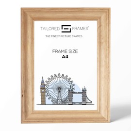 Tailored Frames Solid Antique Pine A4 (29.7 x 21cm) Single Picture Frames | Table Top & Wall Hanging Type | Photo Frame Without Mount