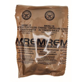 Genuine Military MRE - Menu 13 Cheese Tortellini in Tomato Sauce with 2026 Inspection Date - MRE Meals Ready To Eat