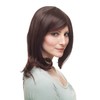 Sexy Women's Wig schulterlang Smooth Voluminous Toupiert Curved Lace Crown