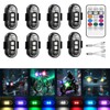 mechazhe 8-Pack Wireless LED Strobe Remote Lights | 8 Colors,