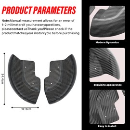 Motorcycle Brake Caliper Guard, Premium Brake Disc Protectors - Compatible with DUCATl Panigale V4/V4s/V2 & Street Fighter V4/V4s/V2 (2018-2024) (Bright Carbon Paint)
