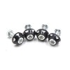 uxcell 4Pcs Black Aluminum Alloy Decorative License Plate Bolt Screw