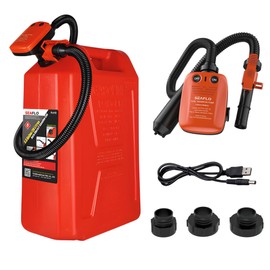 SEAFLO Rechargeable Automatic Fuel Transfer Pump, 3.2 GPM Flow, Auto-Stop Sensor, Portable Gas Can Pump for Oil, Diesel, Gasoline, 4-Year Warranty, CE & ROHS Certified | (Rechargeable Lithium Battery)