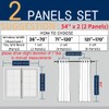 Amidoudou 1 Pair European Double Layer Curtains for Living Room