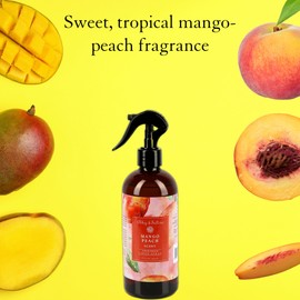 Abbey & Sullivan Linen Spray, Mango Peach, Fabric Freshener and Fragrance Room Spray, Pack of 2, 16 oz