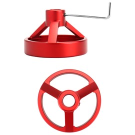 QWORK Straight Hole Drill Locator, 90 Degree Drill Guide 6/7/8/9/10mm Bit Punch Locator Jig Stainless Steel Bushing Woodworking Tools