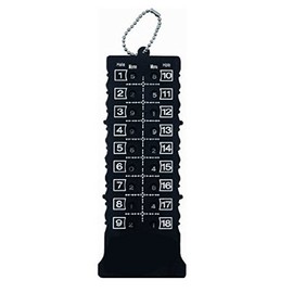 WINOMO Golf Score Card Counter 18 Holes (Black)