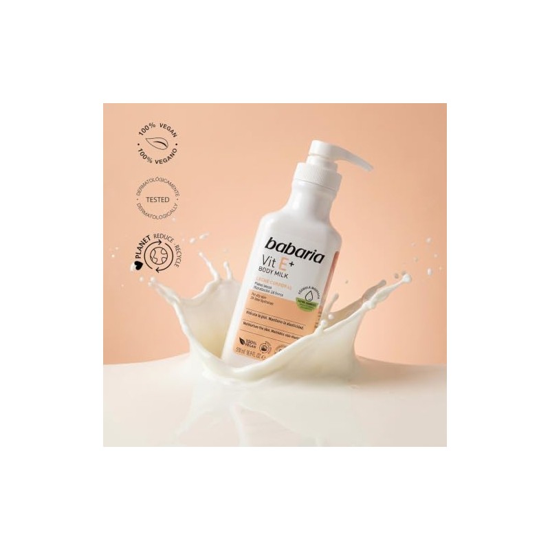 Babaria Crema Hidratante Corporal Vitamina E 500 ml
