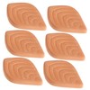SHOWERORO Leaf Shape Brown Sugar Softener 6pcs Terracotta Sugar Keeper