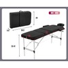 BestMassage Aluminium Massage Bed Portable Massage Table 24 inch Wide