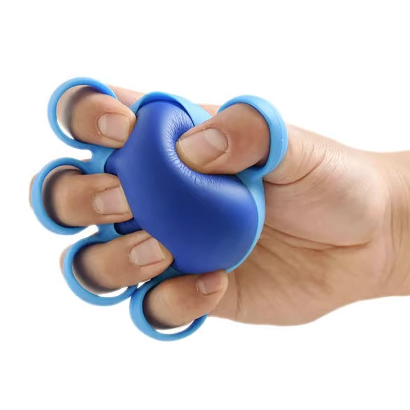 Finger Exerciser Ball Elastic PU Silicone Hand Therapy Grip Strengthener