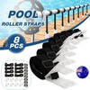 AIMALL Pool Cover Roller Attachment Straps Kit 8PCS for Swimming