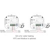 Intelligent Thermostat with LCD Touch Screen Temperature Controller for Home