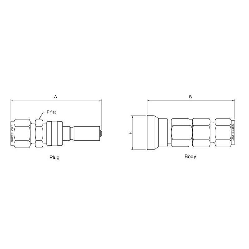 Superlok Quick Connects Compression - SQC - USAlab