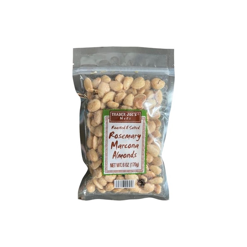 Trader Joe's Roasted & Salted Rosemary Marcona Almonds, 6 oz