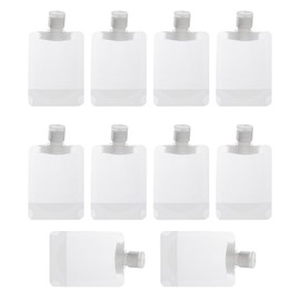 Akkerds Dispensing Bags, Cosmetic Travel Dispensing Bags, For Business Trips, Portable, Disposable, Milky Lotion, Body Soap, Shampoo Dispensing Bags, Pack of 10