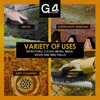 G4GADGET Heavy Duty Wire Brush with Grip Handle - Rows