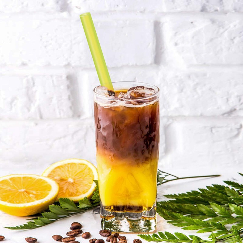 8 Pcs Extra Wide Reusable Boba Straws with 1 Bag