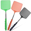 Fly Swatters with Stainless Steel Handle,Telescopic Flyswatter,Extends up to 25