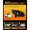 Termitor D1S HID Headlights Bulbs, 800% 30,000LM Enhanced Brighter, 6000K
