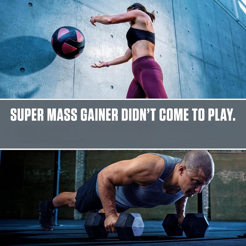Dymatize Super Mass Gainer Protein Powder, Gourmet Vanilla, 52g Protein,