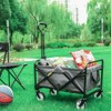 WHITSUNDAY Collapsible Folding Garden Outdoor Park Utility Wagon Picnic Camping