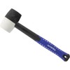 Faithfull FAIRMBWF16 Combination Rubber Mallet - Black/White 16oz Fibreglass Shaft