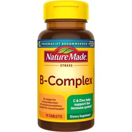 Complejo B Apoyo Para El Estrés Con Vitamina C 75 Tab