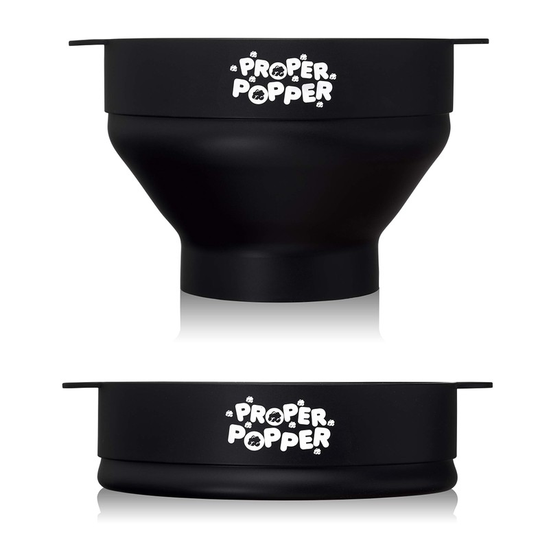 The Original Proper Popper Microwave Popcorn Popper, Silicone Popcorn Maker,