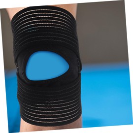 ORFOFE Multi Purpose Ankle Cooling Bag Strap Elastic Ice Pack Fixing for Relief Sports Injuries Portable Wrap for Easy Use Black