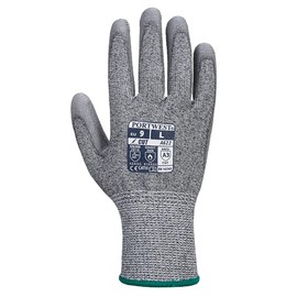 Portwest A622 Cut Resistant MR PU Palm Glove Grey, Large