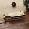 BESPORTBLE Mini Sledge Miniature Wooden Mini Sledge Kit Table Top