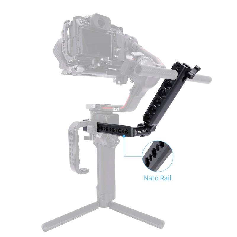 NICEYRIG Side Handle Grip 360° Adjustable knobs Aluminium Alloy Handgrip