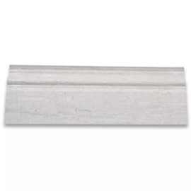 Stone Center Online W01P Athens Silver Cream Marble Haisa Light Baseboard Crown Molding 4x12
