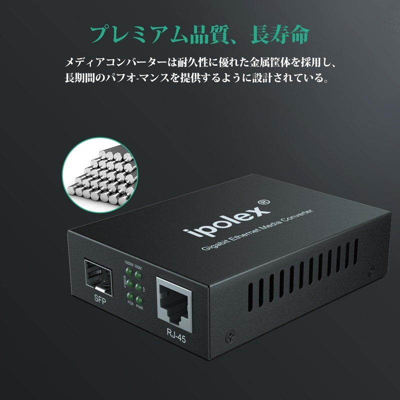1.25G Gigabit Optical Media Converter Multimode Dual Core LC Fiber