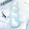 Pitbull Lovers Ceramic Dog Coasters - Set of 4 with