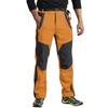 JHMORP Men's Hiking Pants Waterproof Fleece Lining Insulated Winter Work