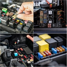 Funtery Power Thief 12 Pieces, Power Thief Fuse Car Standard/Mini Power Thief Car 4 Types Power Thieves Car with Car Fuse for Car Truck Boat
