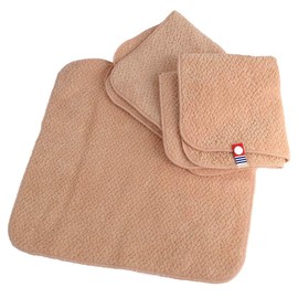 Imabari Towels, 100 Colors, Mini Handkerchief, Set of 3, Hyakka Ran, M Color (No.14 Beige, 3 Same Color)